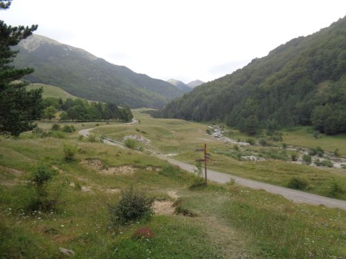 Llegada a Zuriza, final de la etapa.